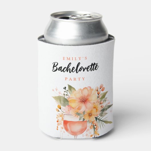 Aperol Spritz Bloemen vrijgezellenfeest Blikjeskoeler (Blikje Voorkant)