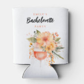 Aperol Spritz Bloemen vrijgezellenfeest Blikjeskoeler (Achterkant)