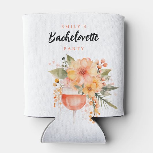 Aperol Spritz Bloemen vrijgezellenfeest Blikjeskoeler (Achterkant)