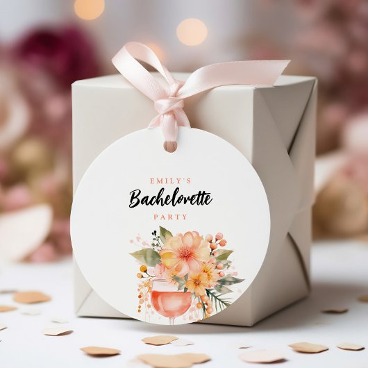 Aperol Spritz Bloemendekoratie Meidenavond Bedankjes Labels