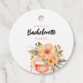 Aperol Spritz Bloemendekoratie Meidenavond Bedankjes Labels (Voorkant)