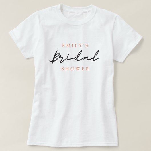 Aperol Spritz Bloemig Bruidsfeest T-shirt (Design voorkant)