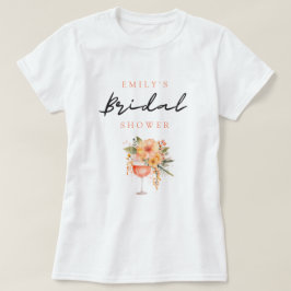 Aperol Spritz Bloemige Bruiloft T-shirt