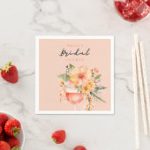 Aperol Spritz Bloemige Bruiloftsborrel Servet (Insitu)
