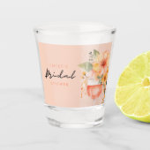 Aperol Spritz Bloemige Bruiloftsborrel Shot Glas (Voorkant)