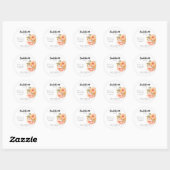Aperol Spritz Bloemige Meisjesuitje Ronde Sticker (Vel)