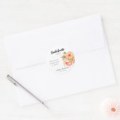 Aperol Spritz Bloemige Meisjesuitje Ronde Sticker (Envelop)