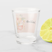 Aperol Spritz Bloemige Verlovingsfeest Shot Glas (Achterkant)