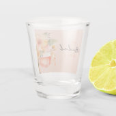 Aperol Spritz Bloemrijke Bruiloftsborrel Shot Glas (Achterkant)