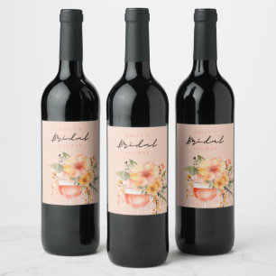 Aperol Spritz Bloemrijke Bruiloftsborrel Wijn Etiket