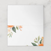 Aperol Spritz Bloemrijke Bruiloftsontvangst Plaats Plaatskaartje (Buitenkant ongevouwen)