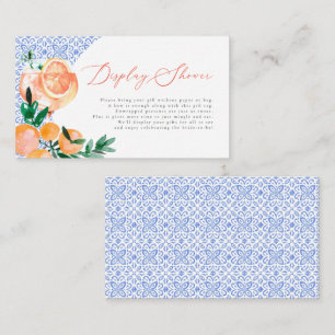 Aperol Spritz Blue Tegel Positano Display Douche Informatiekaartje