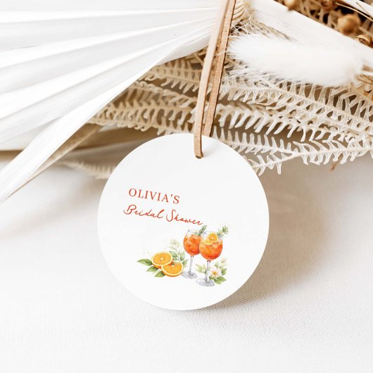 Aperol Spritz Bridal Shower  Bedankjes Labels