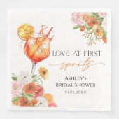 Aperol Spritz Bridal Shower Napkin Servet (Voorkant)