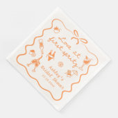 Aperol Spritz Bridal Shower Napkin Servet (Hoek)