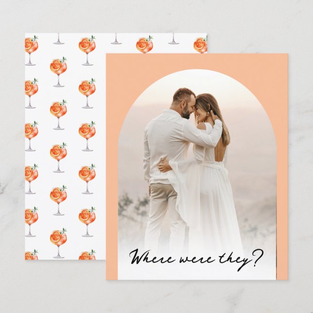 Aperol Spritz Bridal Waar waren ze fotospel (Voorkant / Achterkant)
