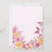 Aperol Spritz Bright Floral Vrijgezellenfeest Kaart (Achterkant)