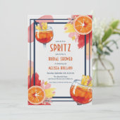 Aperol Spritz Bruids Douche Uitnodigingen (Staand voorkant)