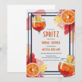 Aperol Spritz Bruids Douche Uitnodigingen (Voorkant / Achterkant)