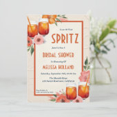 Aperol Spritz Bruids Douche Uitnodigingen (Staand voorkant)