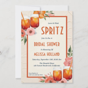 Aperol Spritz Bruids Douche Uitnodigingen