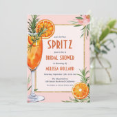 Aperol Spritz Bruids Douche Uitnodigingen (Staand voorkant)