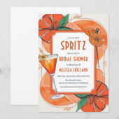 Aperol Spritz Bruids Douche Uitnodigingen (Voorkant / Achterkant)