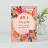 Aperol Spritz Bruids Douche Uitnodigingen (Staand voorkant)