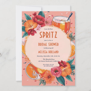 Aperol Spritz Bruids Douche Uitnodigingen