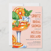 Aperol Spritz Bruids Douche Uitnodigingen (Voorkant)