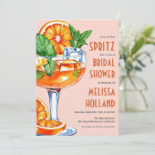 Aperol Spritz Bruids Douche Uitnodigingen (Staand voorkant)