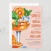 Aperol Spritz Bruids Douche Uitnodigingen (Voorkant / Achterkant)