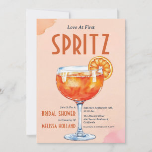 Aperol Spritz Bruids Douche Uitnodigingen