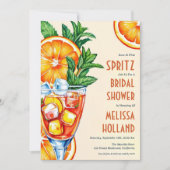 Aperol Spritz Bruids Douche Uitnodigingen (Voorkant)