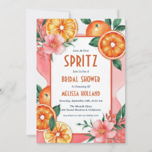Aperol Spritz Bruids Douche Uitnodigingen