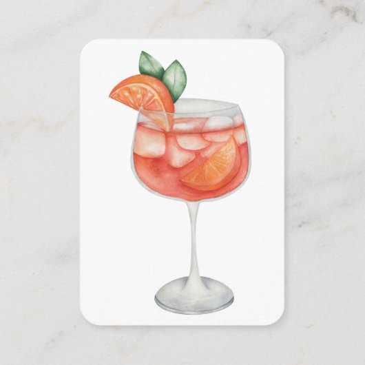 Aperol Spritz Bruidsdouche Details QR-code Informatiekaartje (Achterkant)