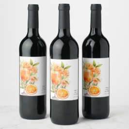 Aperol Spritz Bruidsfeest Wijn Etiket