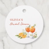 Aperol Spritz Bruiloftsfeest  Bedankjes Labels (Voorkant)
