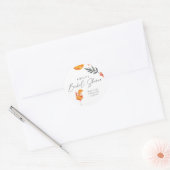 Aperol Spritz Bruiloftsfeest Sticker Ronde Vorm (Envelop)