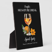 Aperol Spritz Cocktail Bar Drink Teken Fotoplaat (Zijkant)