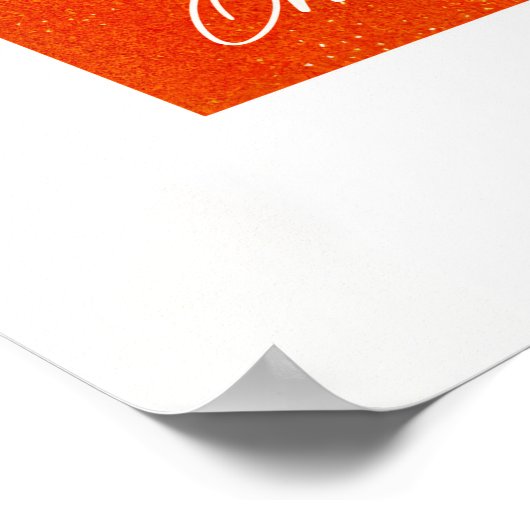 Aperol Spritz Cocktail Big Oranje glas Poster (Hoek)