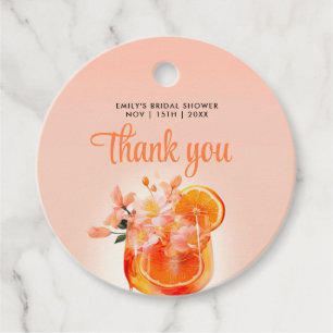 Aperol Spritz Cocktail Bruidsfeest Bedankjes Labels
