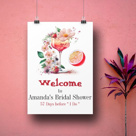 Aperol Spritz Cocktail Citrus Oranje Vrijgezellenf Poster