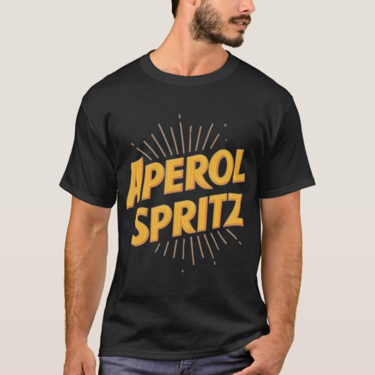 Aperol Spritz Cocktail Classic T-shirt (Voorkant)