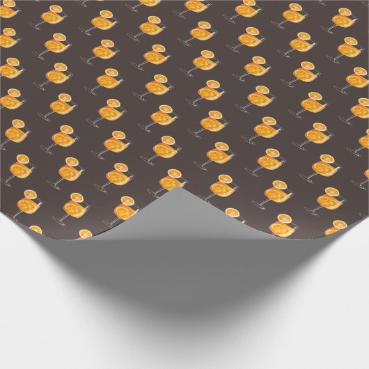 Aperol Spritz Cocktail Drink Cadeaupapier (Hoek)