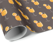 Aperol Spritz Cocktail Drink Cadeaupapier (Rol Hoek)