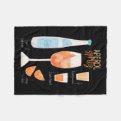 Aperol Spritz Cocktail Fleece Deken (Voorkant (Horizontaal))