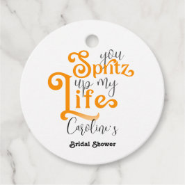 Aperol Spritz Cocktail Italiaans stijl Vrijgezelle Bedankjes Labels