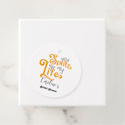 Aperol Spritz Cocktail Italiaans stijl Vrijgezelle Bedankjes Labels (In situ)