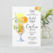 Aperol Spritz Cocktail Italiaans stijl Vrijgezelle Kaart (Staand voorkant)